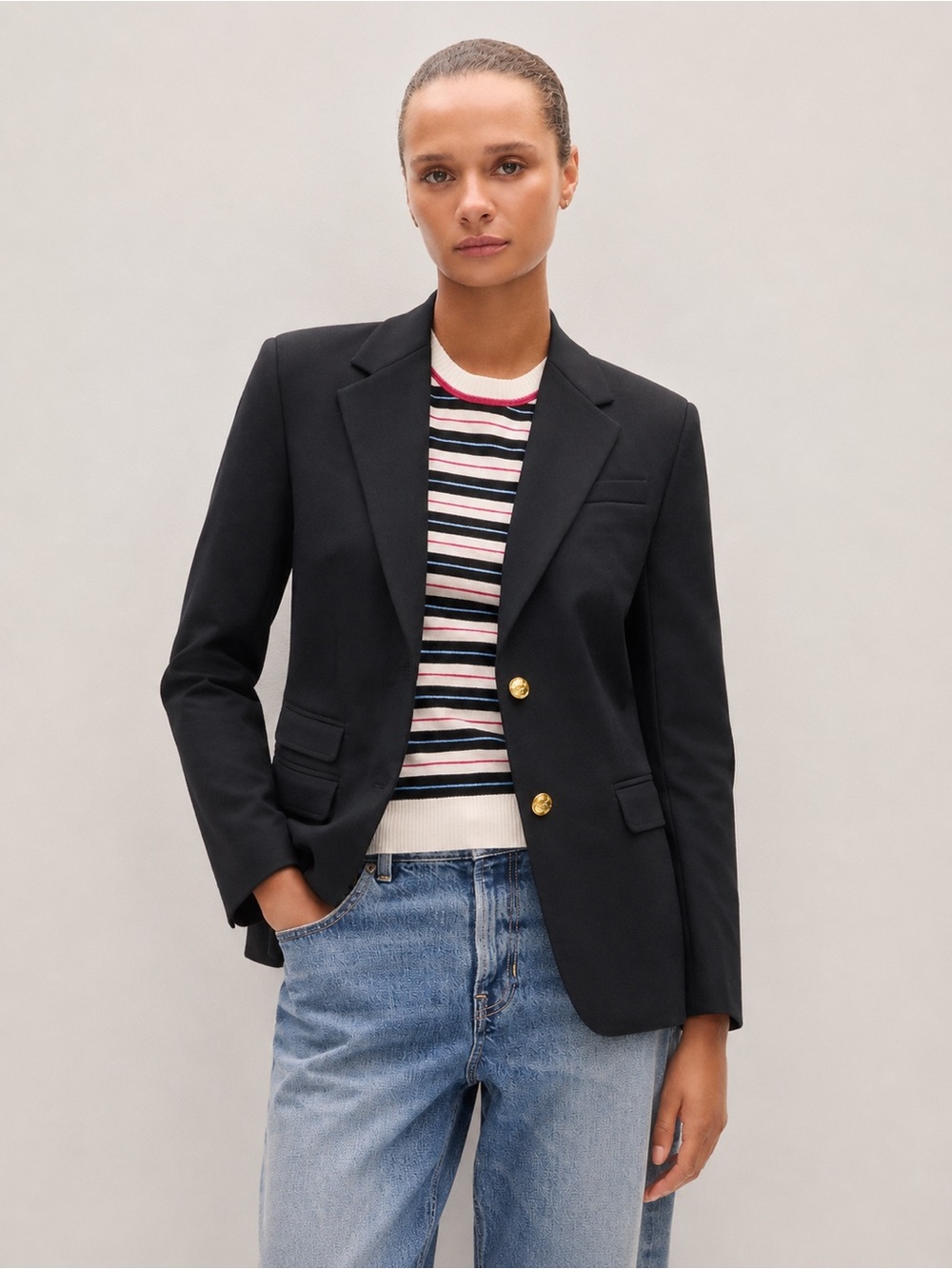 J.Crew Schoolboy Wool Blazer Black Jacket– Size 2 Tall